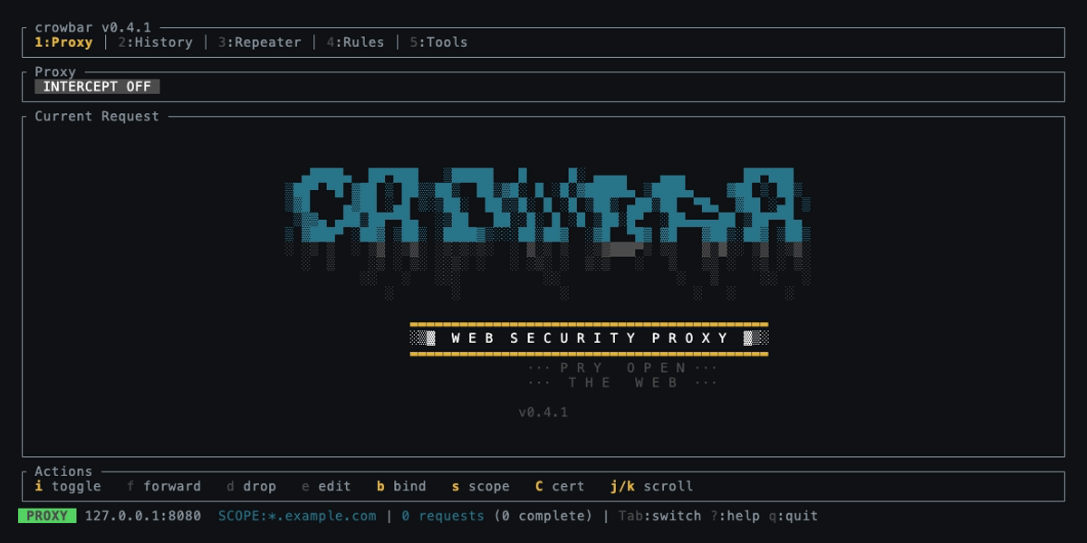 Crowbar TUI  - Proxy tab